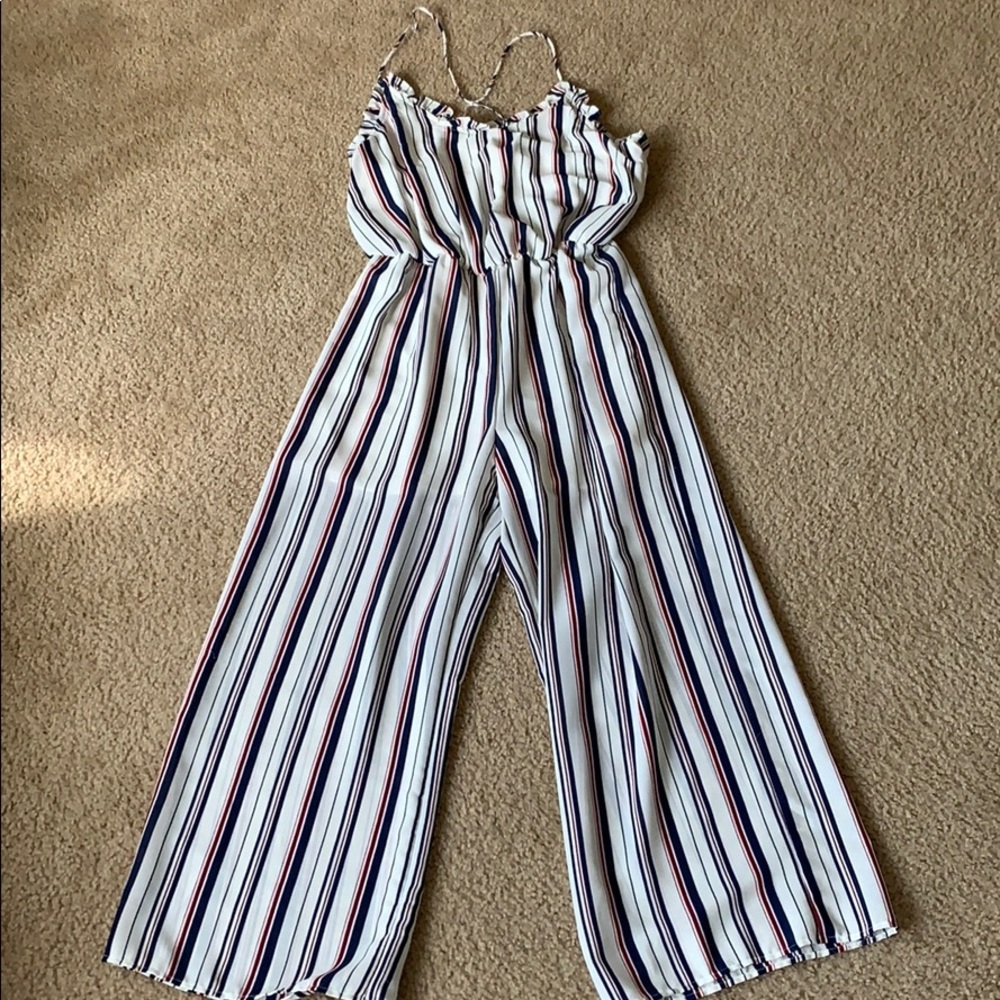 Striped jumpsuit